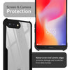 Mobielectro Camera Bump Protection | Slim Stylish 360 Protection Design |Crystal Clear | Shockproof Eagle Back Cover for RedMi 6 - Black
