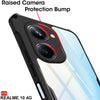 Mobielectro Camera Bump Protection | Slim Stylish 360 Protection Design |Crystal Clear | Shockproof Eagle Back Cover for Realme 10 4G - Black