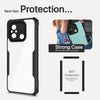 Mobielectro Camera Bump Protection | Slim Stylish 360 Protection Design |Crystal Clear | Shockproof Eagle Back Cover for RedMi 12C | POCO C55 - Black
