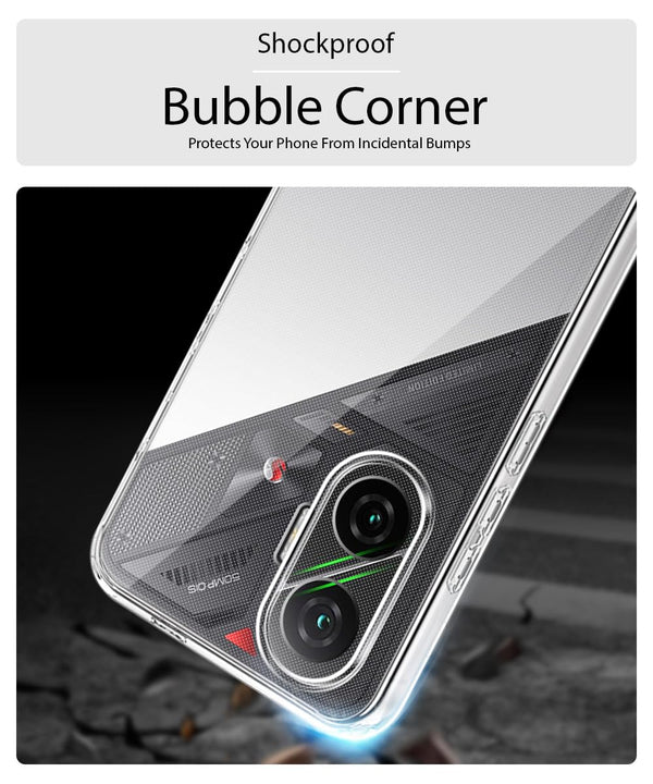 Mobielectro Clear Transparent Shockproof Scratch Resistant Protective Phone Case for POCO F7 5G