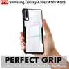 Mobielectro Camera Bump Protection | Slim Stylish 360 Protection Design |Crystal Clear | Shockproof Eagle Back Cover for Samsung A50|A50|A30s - Black