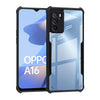 Mobielectro Camera Bump Protection | Slim Stylish 360 Protection Design |Crystal Clear | Shockproof Eagle Back Cover for Oppo A16 - Black
