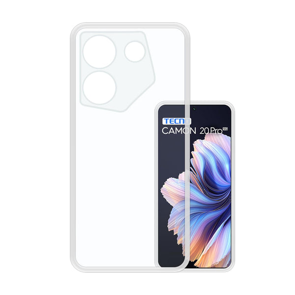 Mobielectro Clear Transparent Shockproof Scratch Resistant Protective Phone Case for Tecno Camon 20 Pro