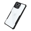 Mobielectro Camera Bump Protection | Slim Stylish 360 Protection Design |Crystal Clear | Shockproof Eagle Back Cover for iPhone 15 Plus- Black