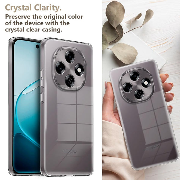 Mobielectro Clear Transparent Shockproof Scratch Resistant Protective Phone Case for Oppo F31 Pro 5G