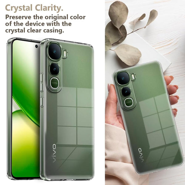 Mobielectro Clear Transparent Shockproof Scratch Resistant Protective Phone Case for Vivo Y400 5G