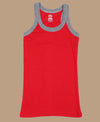 T.T. Kids Titanic Gym Vest Pack Of 3 Red-Grey-Trqs