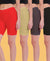 T.T. Pearl Women 100% Cotton Multipurpose Shorts Pack Of 4 Assorted