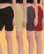 T.T. Pearl Women 100% Cotton Multipurpose Shorts Pack Of 4 Assorted
