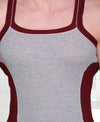 T.T. Men DesignerGym Vest Pack Of 2 Black-Red-Grey-Maroon