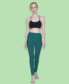 T.T. Women Solid Chudidar Cotton Lycra Cool Leggings -Emerald Green