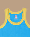 T.T. Kids Titanic Gym Vest Pack Of 3 Red-Grey-Trqs