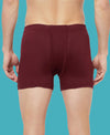 T.T. Mens Jazz Fine Long Inner Elastic TrunkPack Of 2 Black-Maroon