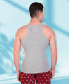 T.T. Men DesignerGym Vest Pack Of 2 Navy-Grey-Maroon-Navy