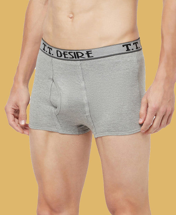 T.T. Mens Desire Fashion Top Elastic Trunk Pack Of 3 Anthra-Grey-Brown
