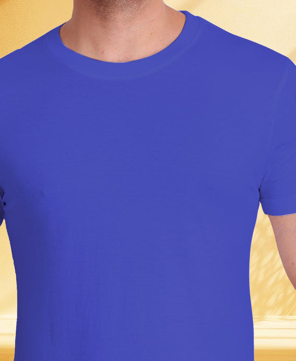 T.T. Poly Men Blue Quick-Dry Tshirt
