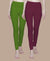 T.T. Women Solid Chudidar Cotton Lycra Cool Leggings -Bright Maroon - Kiwi( Free Size)