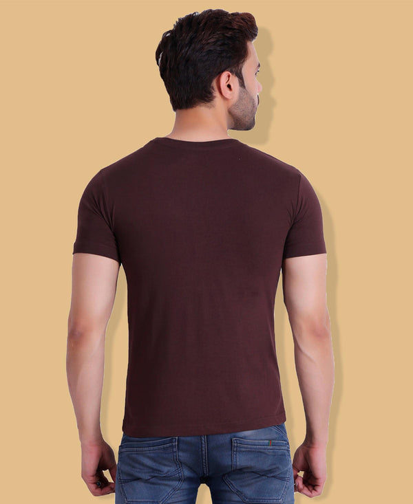 T.T. Cool Men Pack Of 3 T-Shirts Red-Cyan-Brown