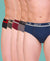 T.T. Men Jazz Brief Solid Pack Of 5 Assorted Colors