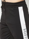 Hiflyers Mens Black Regular Fit Cut & Sew Sports Trackpant( 4 Way Strachable)