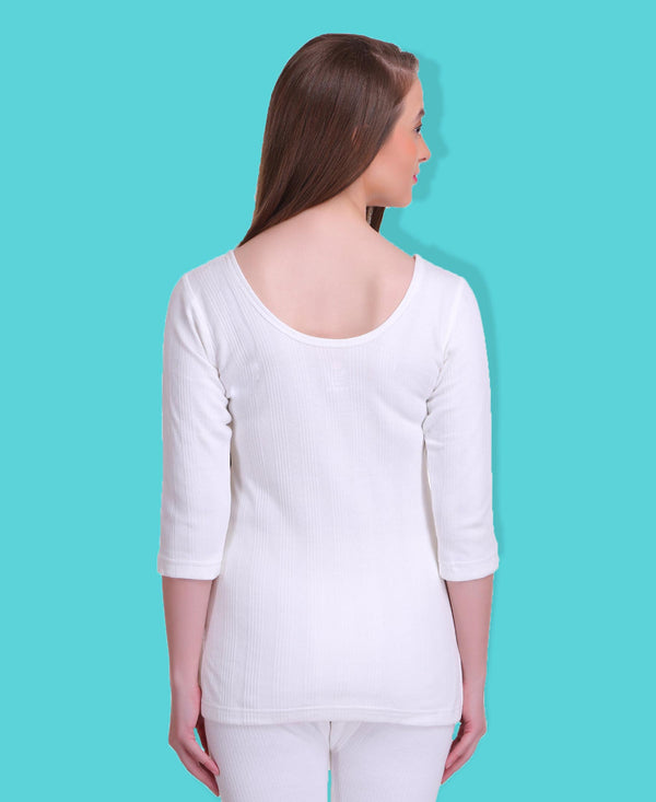 T.T. Women Hotpot Elite 3/4Th Slip Thermal - White