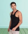 T.T. Men Desire Parker Black Vest (Pack Of 3)