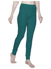 T.T. Women Solid Chudidar Cotton Lycra Cool Leggings -EMERALD GREEN - FLOURESCENT GREEN( Free Size)