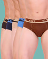 T.T. Men Jazz Brief Solid Pack Of 5 Assorted Colors