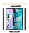 Mobielectro Camera Bump Protection | Slim Stylish 360 Protection Design |Crystal Clear | Shockproof Eagle Back Cover for RedMi 9A|9i|9 Sport|9i Sport - Black