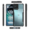 Mobielectro Camera Bump Protection | Slim Stylish 360 Protection Design |Crystal Clear | Shockproof Eagle Back Cover for Moto G72 5G - Black