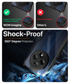 Mobielectro Camera Bump Protection | Slim Stylish 360 Protection Design |Crystal Clear | Shockproof Eagle Back Cover for Oppo F27 Pro Plus- Black