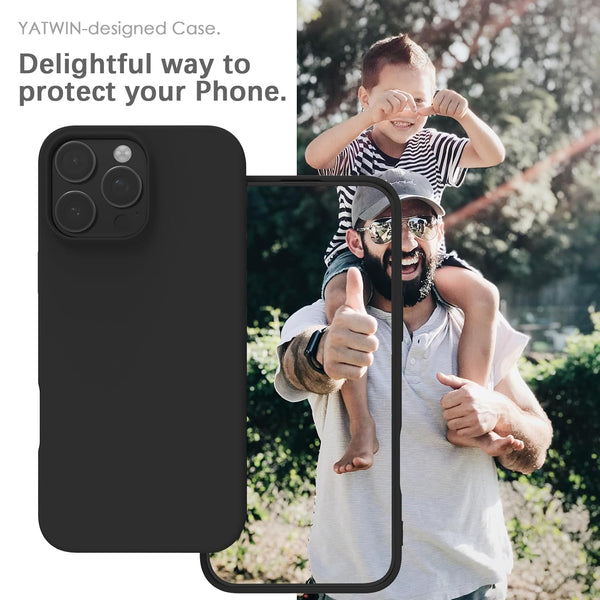 Mobielectro Waterkproof Soft Silicone Ultra Slim O.G Case for iPhone 16 pro - Black