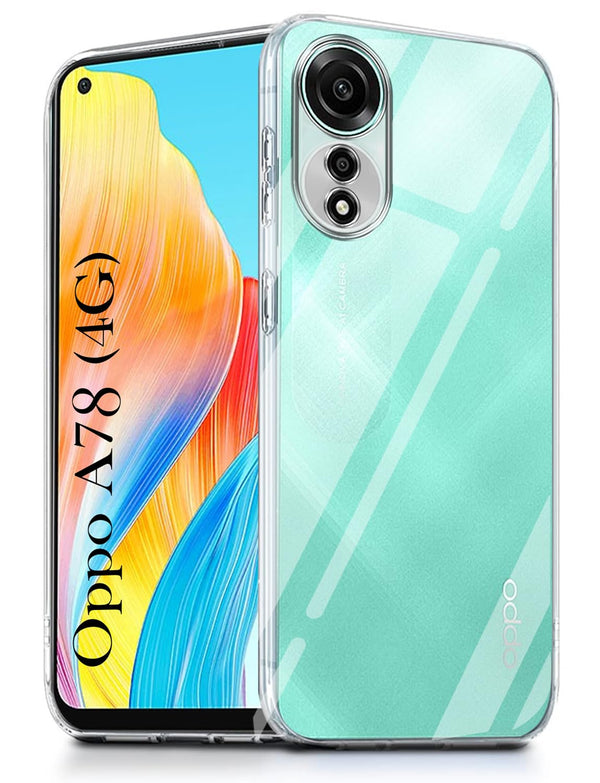 Mobielectro Clear Transparent Shockproof Scratch Resistant Protective Phone Case for Oppo A78 4G