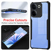 Mobielectro Camera Bump Protection | Slim Stylish 360 Protection Design |Crystal Clear | Shockproof Eagle Back Cover for Tecno Camon 20 4G - Black