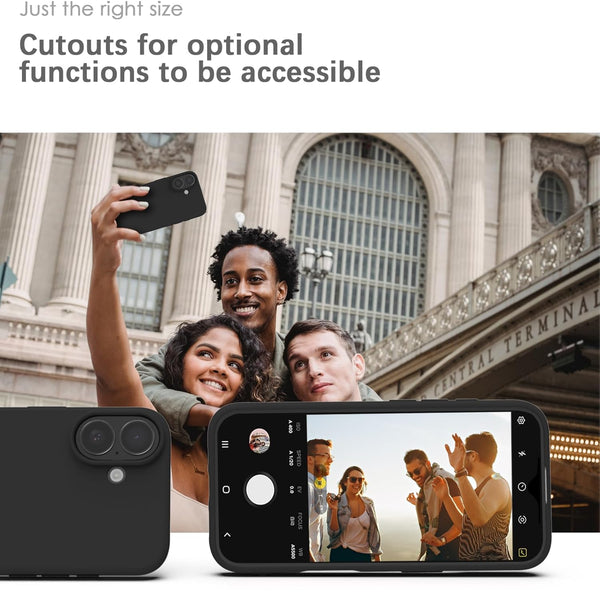 Mobielectro Waterkproof Soft Silicone Ultra Slim O.G Case foriPhone 17 - Black