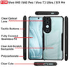 Mobielectro Camera Bump Protection | Slim Stylish 360 Protection Design |Crystal Clear | Shockproof Eagle Back Cover for Vivo V40 |V40 Pro|T3 Lite 5G - Black