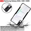 Mobielectro Camera Bump Protection | Slim Stylish 360 Protection Design |Crystal Clear | Shockproof Eagle Back Cover for Samsung A50|A50|A30s - Black