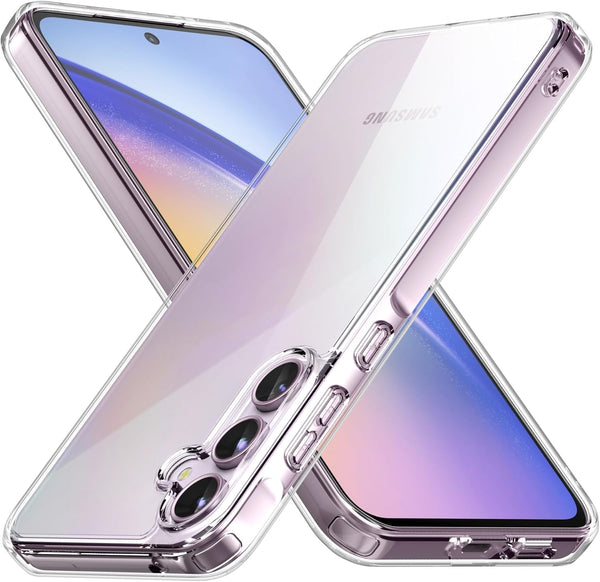 Mobielectro Soft Silicon Transparent |Scratch Resistant Clear Case for Samsung A55 5G