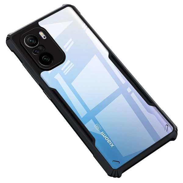 Mobielectro Camera Bump Protection | Slim Stylish 360 Protection Design |Crystal Clear | Shockproof Eagle Back Cover for Mi 11X Pro |Mi 11X|Mi 11i|RedMi K40 Pro|RedMi K40 Pro Plus|POCO F3 - Black