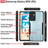 Mobielectro Camera Bump Protection | Slim Stylish 360 Protection Design |Crystal Clear | Shockproof Eagle Back Cover for Samsung M35 5G - Black