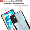Mobielectro Camera Bump Protection | Slim Stylish 360 Protection Design |Crystal Clear | Shockproof Eagle Back Cover for Samsung M35 5G - Black