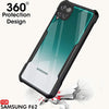 Mobielectro Camera Bump Protection | Slim Stylish 360 Protection Design |Crystal Clear | Shockproof Eagle Back Cover for Samsung F62 - Black