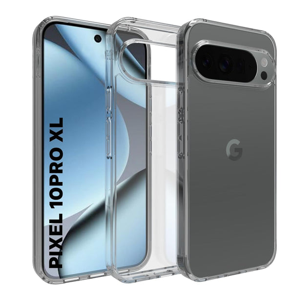 Mobielectro Clear Transparent Shockproof Scratch Resistant Protective Phone Case for Pixel 10 Pro XL