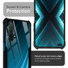 Mobielectro Camera Bump Protection | Slim Stylish 360 Protection Design |Crystal Clear | Shockproof Eagle Back Cover for Realme X50 - Black