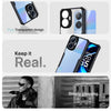 Mobielectro Camera Bump Protection | Slim Stylish 360 Protection Design |Crystal Clear | Shockproof Eagle Back Cover for Realme C55|N55 - Black