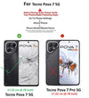 Mobielectro Clear Transparent Shockproof Scratch Resistant Protective Phone Case for Tecno POVA 7 5G