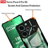 Mobielectro Camera Bump Protection | Slim Stylish 360 Protection Design |Crystal Clear | Shockproof Eagle Back Cover for Tecno Pova 6 Pro 5G - Black