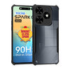 Mobielectro Camera Bump Protection | Slim Stylish 360 Protection Design |Crystal Clear | Shockproof Eagle Back Cover for Tecno Spark Go 2024 - Black