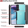 Mobielectro Camera Bump Protection | Slim Stylish 360 Protection Design |Crystal Clear | Shockproof Eagle Back Cover for OnePlus Nord CE- Black