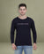 HiFlyers Men Navy Regular Fit Printed Round Neck T-Shirt